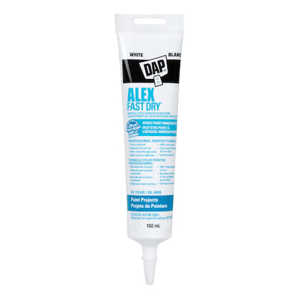 DAP Alex Fast Dry 300 mL Acrylic Latex Caulk with Silicone in White