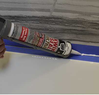 How to Caulk a Kitchen or Bath without a Caulking Gun | DAP Global